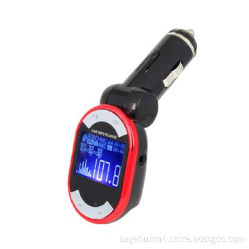 In Car MP3 Transmitter, Audio cable is included for using with iPod, MP3, CDs and DVD players